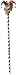 Jester Skull Cane 40in