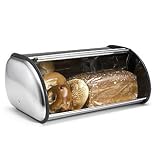 Bread Bin Large Capacity Deluxe Box in Stainless by Polder Home Tools