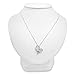 Sterling Silver and 14K Gold Diamond Heart Pendant-Necklace