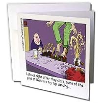 Londons Times Funny Relationships Cartoons - Tap Dancing - Greeting Cards-6 Greeting Cards with envelopes