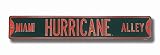 Miami Hurricane Alley Sign 6 x 36 NCAA College Athletics Street Sign