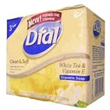 Dial Clean & Soft Glycerin Soap Bar with White Tea & Vitamin-E # 755 - 3 Bars x 4 Oz Ea