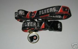 Philadelphia Flyers Pet Accessories Set - Large (6' Leash, Collar, and ID Tag)