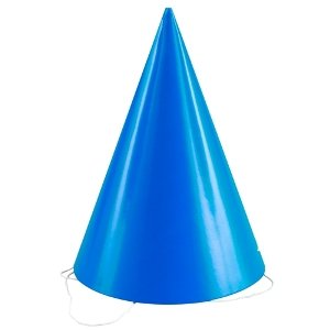 Blue Cone Hats (8 count)