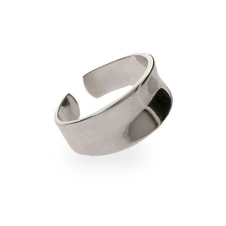 Eve's Addiction Concave Band Sterling Silver Toe Ring
