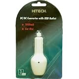 Hitech - Car DC Adapter wth USB Outlet for MP3 Players, Digital Cameras, Cell Phones, PDAs