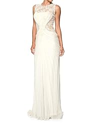 Sleeveless Crinkled Sheath Chiffon  Dress