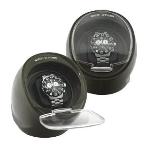 Belocia Single Automatic Watch Winder Black Color Built in IC Timer rotates 1 hour and rest 3 hours WIN1BRG