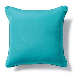 Outdoor Square Pillow in Sunbrella Blue - 20" x 20" - Frontgate