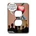 Londons Times Funny Science Cartoons - Fruit-Human Genome Experiment Gone Bad - Light Switch Covers - 2 plug outlet cover