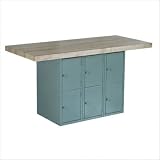 Shain WB6-1V Two-Station Steel Workbench w/ 6 Locker Base & 1 Vise (12" W x 15" H Lockers)