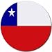 Chile Flag Round Mouse Pad