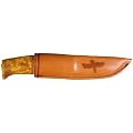 Helle Messer Helle Outdoormesser, Modell 4 Fjellkniven, Dreilagenstahl, masurische Birke, Lederscheide 166410