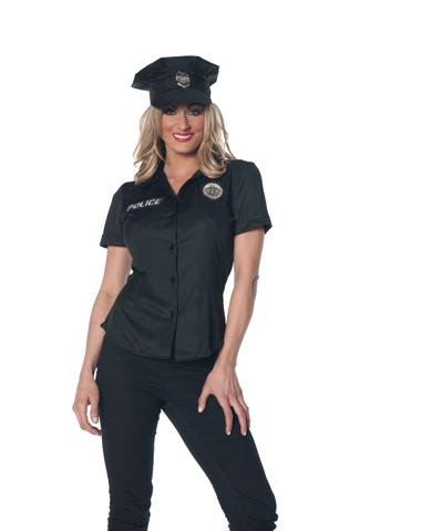 Underwraps Costumes Women's Police Shirt Multicoloured Medium