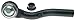 ACDelco Professional 45A0950 Passenger Side Outer Steering Tie Rod End