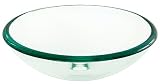 Decolav 1119T-TNG Tempered Glass Vessel, Green