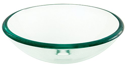 Decolav 1119T-TNG Tempered Glass Vessel, Green