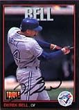 Derek Bell, Toronto Blue Jays, 1993 Triple Play Autographed Card