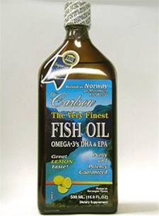 Carlson The Very Finest Fish Oil Liquid Omega-3 Lemon, 500ml