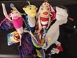 4 x Shark Tale small plush set: Oscar, Lenny, Angie, & Lola