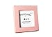 Rustic and Refined Design 4x4 Solid Wood Made in USA Picture Frame with 1 Inch Border (Gallery Collection) - Petal Pink