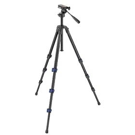 Hahnel Triad 60 Lite Professional Aluminium Alloy 4-Section Tripod with 3 Way Fluid-Damped Pan Head and Free Carrying Case