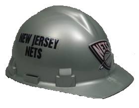 New Jersey Nets Hard Hat Tough Lightweight Protection Patented Shock Absorbing Suspension