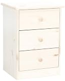 Steens 17800313 Nachttisch Mario 57 x 42 x35 cm Kiefer massiv, white wash