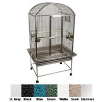 Medium Dome Top Bird Cage - DOMETOP CAGE - STAINLESS STEEL