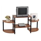 Momentum Furnishings Llc PBF-0290-303 Cherry Finish With Black Accents Entertainment Stand