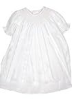 Petit Ami Newborn Girls Christening Smocked Day Gown Dress, 9M.