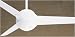  : Casablanca 93011M S3 Fan - Remote Snow White Contemporary Ceiling Fan 54