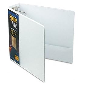 SpineVue Round Ring View Binder 3 Capacity White