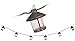 Old Fashioned Metal Moon Lantern Party String Lights
