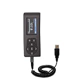 Coiled Power Hot Sync and Charge USB Data Cable w/ Tip Exchange for the Insignia Sport 2GB - Gomadic Brand