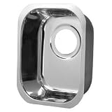 Opella 13200.045 Stainless Steel Rectangle Sink, Polished Stainless Steel