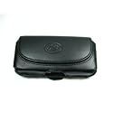 Premium Soft Black Horizontal Leather Pouch Carry Case With Belt Clip / Belt Loop For Apple iPhone Sold By TopDeals888