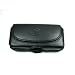 Premium Soft Black Horizontal Leather Pouch Carry Case With Belt Clip / Belt Loop For Apple iPhone