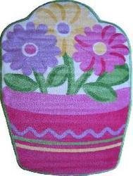 Buy Low Price Cozy Fun Time Shape High Pile Flower Pot 39×58 Play Time Nylon Area Rug FTS-135 3958 FTS-135 3958