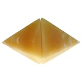 Alabaster Pyramid-Shaped Bookend - A026