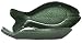 Glass Kelp Green Salmon Dish 10 1/4" x 4 1/2"