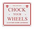 Dayton 4W945 Chock Sign