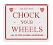 Dayton 4W945 Chock Sign