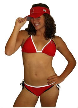 Los Angeles Angels of Anaheim MLB String bikini, Size= X-Large