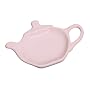 Kitchen Craft Coloured Pottery Tea Bag 'Tidy' Stand 12cm x 8cm - Pink