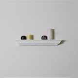 24 x 3.5'' x 2.5'' Emery Mantel Ledge Displaying Shelving White by Ennovage