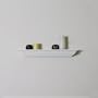 Ennospace 24 Inch x 3 1/2 Inch x 2 1/2 Inch Emery Mantel Ledge Shelf Wall Shelving White