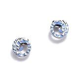 Produkt-Bild: CHIEMSEE- 9513 Edelstahl-Ohrstecker, Spiralenmotiv, blau