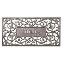Personalized Filigree Rectangle Welcome Mat