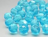 Glasperlen zum Auffaedeln 5mm (Light Sapphire), 100 Stueck